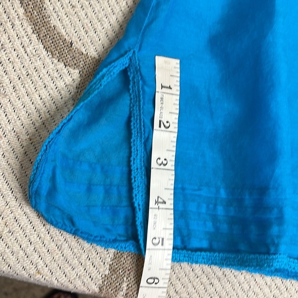 Hale Bob Cabana cotton silk Embroidered Sequin tunic cover-up blouse Size Small - Picture 10 of 14